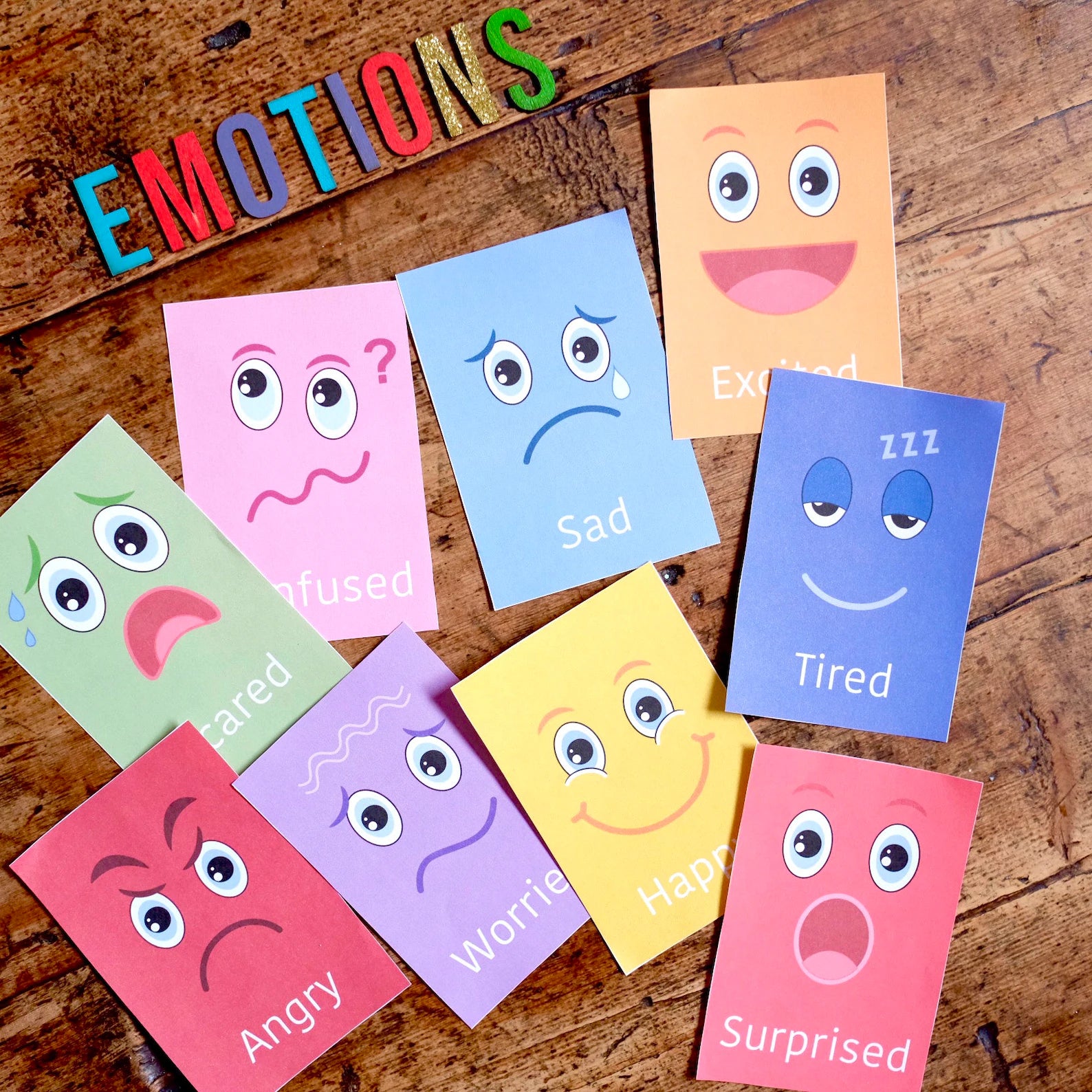 Emotion Cards - Printable Digital Download