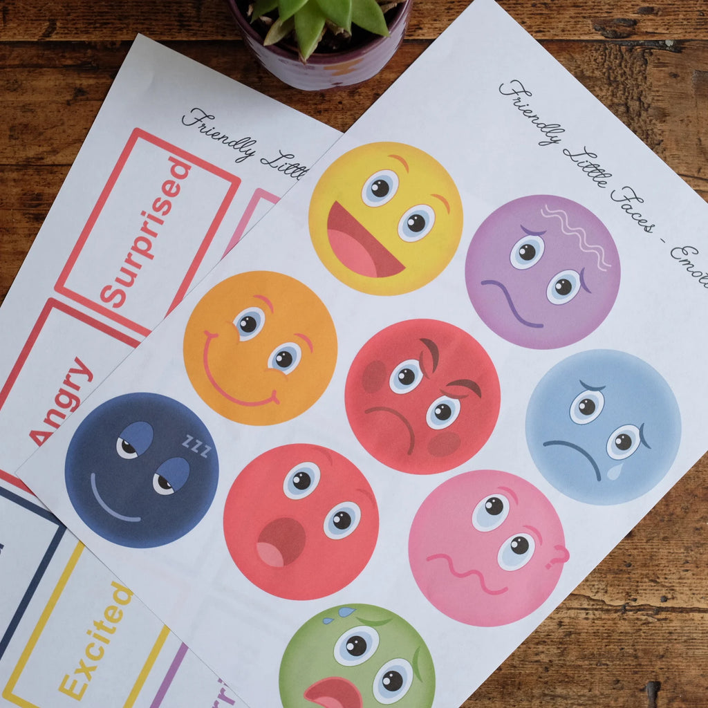 Emotion Faces - Printable Digital Download